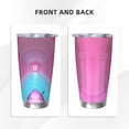 thumbnail image 3 of Rateoe Pink Shark Pool Fantasy Printed Car Guy Gifts for Men Women Tumbler - 20oz/590ml Double Wall Vacuum Insulated Stainless Steel Travel Tumbler Cups with Lid & Straw-Straw Three-piece Set, 3 of 8
