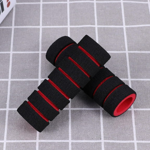 Homoyoyo Bike Handlebar Grips Non- Absorption Red 2 Pairs Comfortable