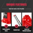 Big Red 8 Ton Double Ram Welded Hydraulic Car Bottle Jack for Auto
