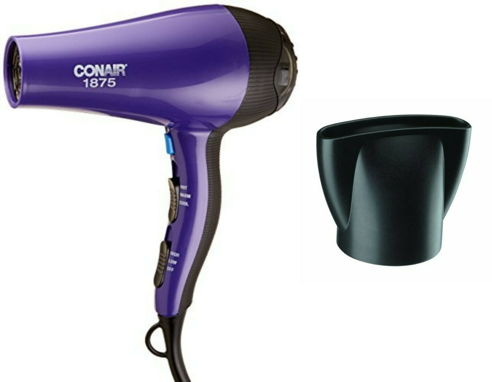 conair 1875 watt blue hair dryer