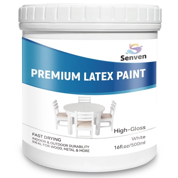 White Paint Gloss White, 16 Oz Multi Surface Enamel Acrylic Touch Up Paint for Wall, Metal, Wood, Furniture, Cabinets, Doors, Tables Scratch Repair