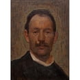 thumbnail image 2 of Herman Norrman 11x14 Black Ornate Wood Framed Double Matted Museum Art Print Titled: Self-Portrait (1901), 2 of 5
