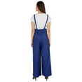thumbnail image 4 of Bimba Stylish Solid Dungaree For Womens Adjustable Strap Loose Rayon Romper Pants, 4 of 6