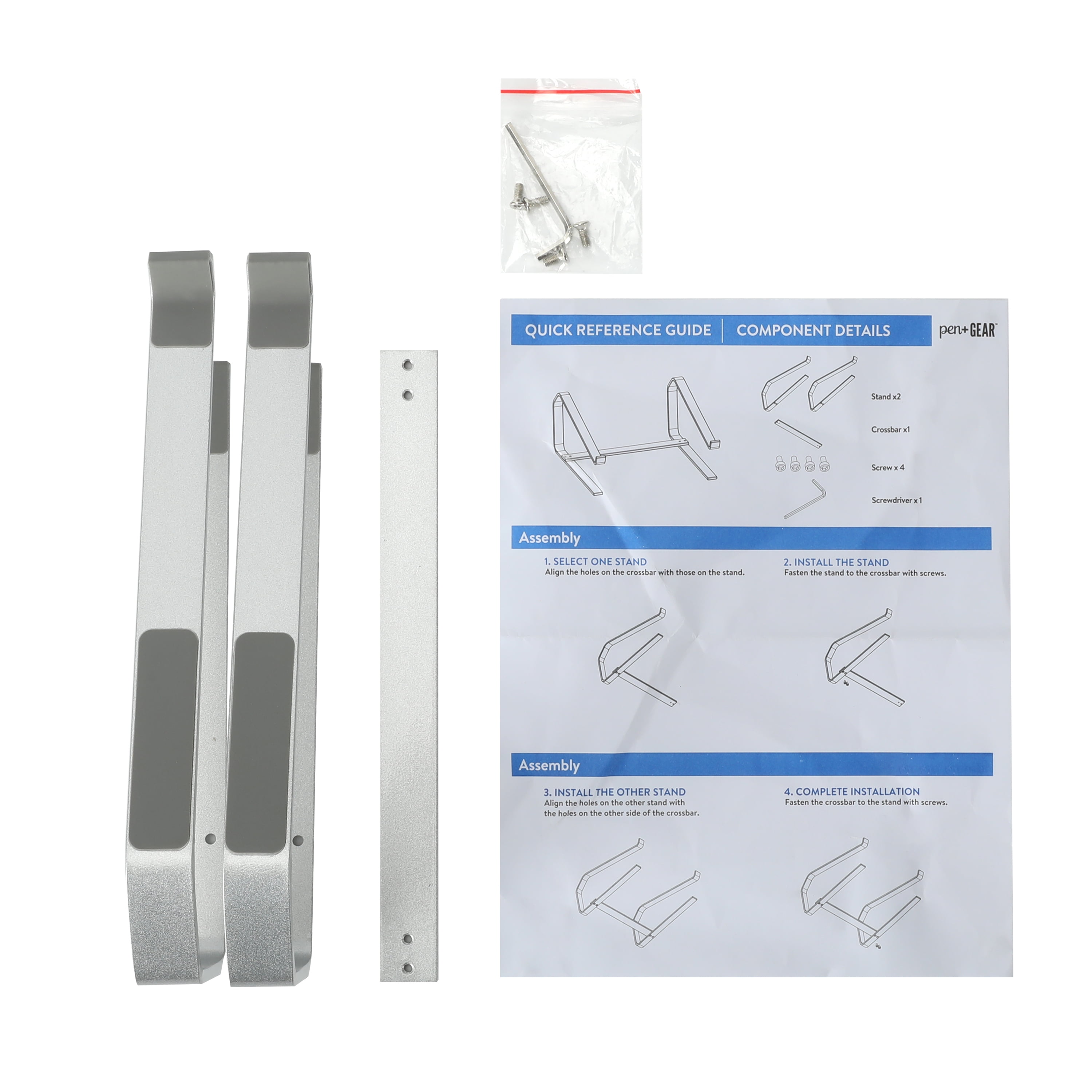 Pen+Gear Silver Laptop Stand