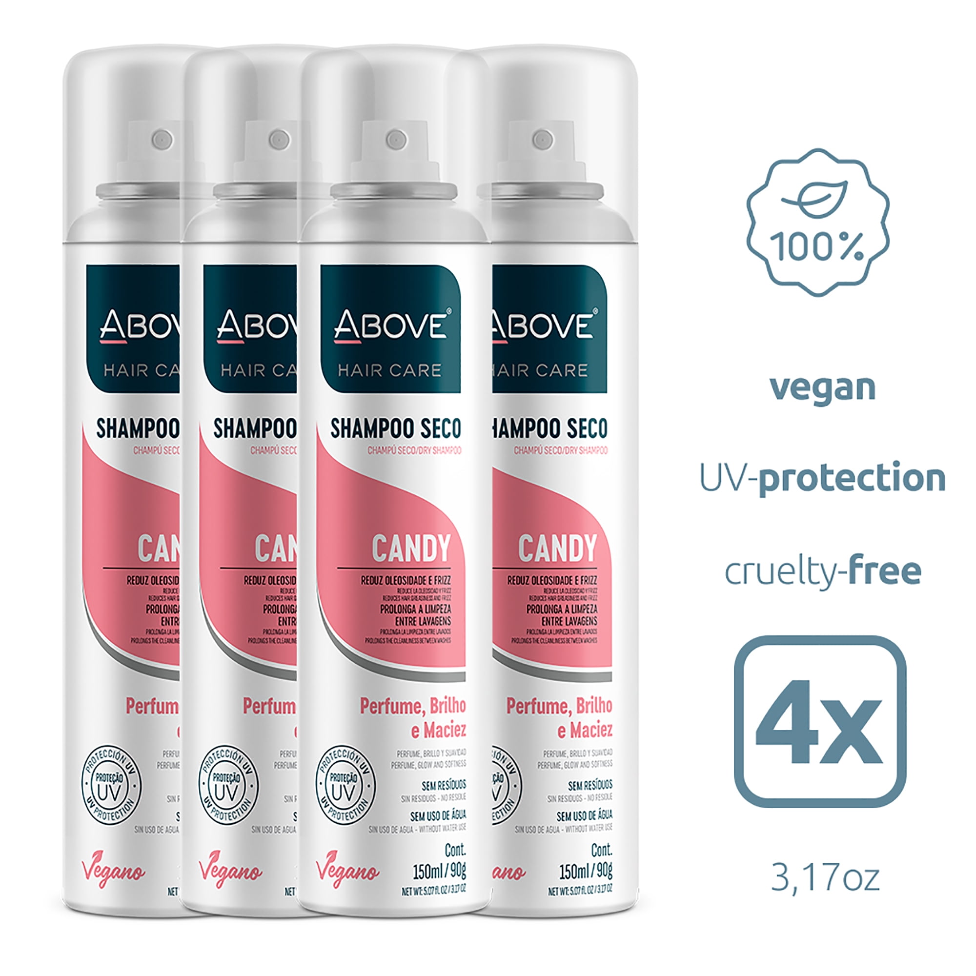 ABOVE Dry Shampoo Set, Volumizing Hair Products, Candy, 4 Pcs