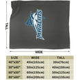 thumbnail image 3 of Virginia Wesleyan University Logo Fleece Blanket, Very Soft Microfiber Flannel Blanket for Couch Warm and Cozy for All Seasons, 3 of 6
