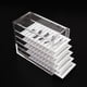 thumbnail image 4 of Caja De Almacenamiento De Pestañas De 5 Capas, Contenedor De Exhibición De Maquillaje, Soporte De Paleta De Pegamento Para Pestañas, Caja Transparente Para Injerto De Pestañas Minnieouse HA014512-00, 4 of 6