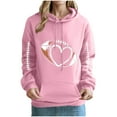 thumbnail image 4 of Turilly Hoodies for Women Daily Hooded Sweatshirt Long Sleeve Casual Pocket Pullover Shirt Blouse, 4 of 4