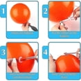 thumbnail image 2 of Helium Balloon Clasps With String, 150pcs Balloon Clasps Balloon Ribbon With Quick Release For Wedding Party, Birthday Party, 2 of 5