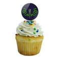 thumbnail image 5 of Aztec Double Green Snakes Cupcake Picks Toppers Decoration Set of 6, 5 of 7