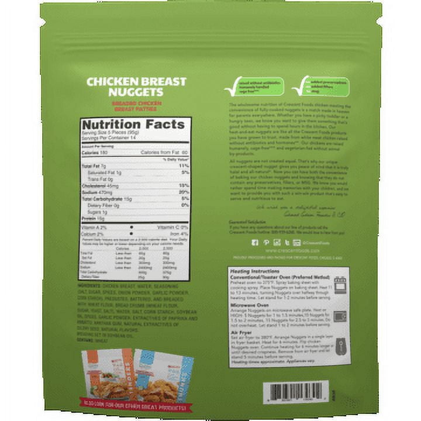 Crescent Foods Chicken Breast Nuggets, Fully Cooked