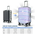 thumbnail image 6 of Gaeub Striped Gradient Elastic Luggage Cover with Concealed Zipper Dust-Proof Luggage Cover Protector - 18-32 inch - Small, 6 of 9
