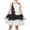 Black White Block, variant on Girls Dress Ruffle Skirt Pink Flower Birthday Party 5 Years