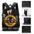 thumbnail image 3 of Guns N’ Roses Backpack Three Piece Essentials 17 Inch Bag Lunch Tote Pen Case, 3 of 5