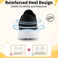 thumbnail image 4 of CZV Boys Girls Shoes Kids Sneakers with Non-Slip Breathable Lightweight Tennis Athletic Running Black Shoes for Little Kid & Big Kid, 4 of 8