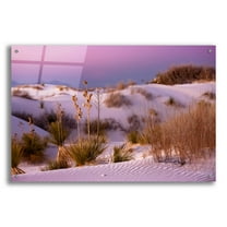 Epic Art 'White Sands Dusk' by Mike Jones, Acrylic Glass Wall Art, 36"x24"