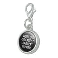 thumbnail image 2 of World's Great Farter Father Antiqued Bracelet Pendant Zipper Pull Charm with Lobster Clasp, 2 of 3