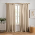 thumbnail image 5 of Elrene Rhodes Solid Tab-Top Indoor/Outdoor Window Curtain, Set of 2 Taupe - 52x108, 5 of 5