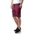 thumbnail image 2 of Ma Croix Men's Flat Front Summer Casual Twill Classic Slim Fit Cotton Shorts, 2 of 6