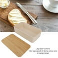 thumbnail image 4 of WOODEN LID BUTTER DISH - LARGE CAPACITY, MODERN DESIGN, FRESHNESS KEEPER,STORAGE BOX, 4 of 8