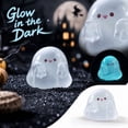 thumbnail image 4 of Halloween Mini Ghosts Figures, Luminous Small Little Resin Ghost Figurines to Hide Glow in The Dark Tiny Statue for Halloween Party Favors Dollhouse Decorations Toys, 4 of 7