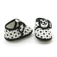 thumbnail image 5 of Newborn Baby Shoes for Infant Girl Anti-slip and Dirt-resistant Rubber Sole Cotton Paw Print Booties Flats Toddler with Magic Tape, 5 of 5