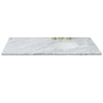 thumbnail image 3 of Bellaterra Home 430001-43R-WMO 43 in. Carrara Marble Countertop & Single Oval Right Sink, White, 3 of 3