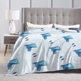 thumbnail image 5 of Dog Head Print Blanket, Fluffy Soft Cozy Blanket Flannel Plush Microfiber Couch Throw, Bedding, 80"x60", 5 of 7