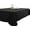 Black, variant on TEKTRUM 70 X 86 INCH 70"X86" RECTANGULAR POLYESTER TABLECLOTH - THICK/HEAVY DUTY/DURABLE FABRIC - HUNTER GREEN COLOR