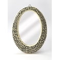 thumbnail image 2 of Butler Specialty Bone Inlay Oval Accent Wall Mirror In Black Bone Inlay, 2 of 2