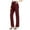 Wine, variant on XuJwPNcy Dress Pants for Women Work Business Stretchy Pants Office Straight Leg Trousers High Waisted Ladies Slacks
