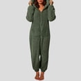 thumbnail image 2 of mgoYE Womens Onesies Pajamas One Piece Hooded Adult Pajama Jumpsuit Winter Fuzzy Sleepwear(AG,3XL), 2 of 6