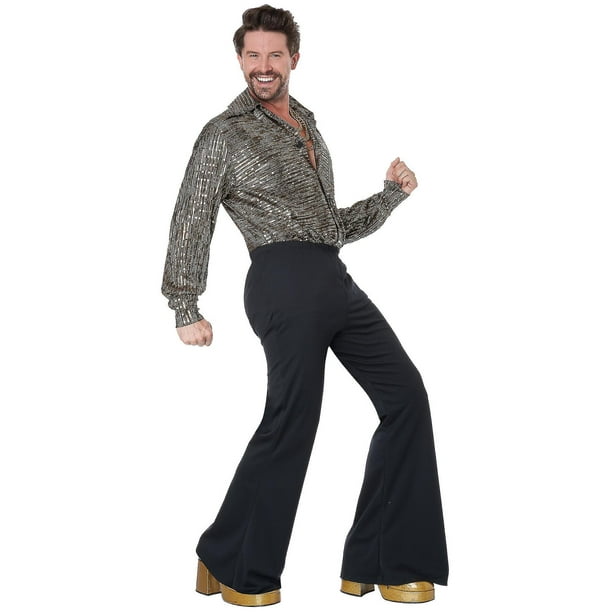 Hombres de los anos 70 hippie metalico de los anos 60 ropa masculina retro Bodega Aurrera en linea