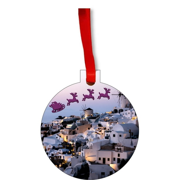 Greek Ornament Santorini Ornament Christmas DÃ©cor Santa Greece
