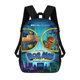 thumbnail image 1 of Hombre Perro-theme Backpack, Campus style schoolbag Bookbag with Adjustable Shoulder Straps And Large Zip Compartment, Unisex Travel Bags., 1 of 6