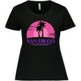 thumbnail image 3 of Inktastic San Diego California Beach Souvenir Women's Plus Size T-Shirt, 3 of 5