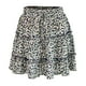 thumbnail image 1 of Falda plisada floral con volantes para mujer, minifalda acampanada de cintura alta para niñas tholdsy FS11180-11, 1 of 7