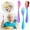 Colorful, variant on Silver Stainless Steel ki-ds Flatware Set, 3 Pcs ch-ildren's Cutlery with Spoon, fork, and Knife, Toddler Silverware for Camping, Picnic, and Home