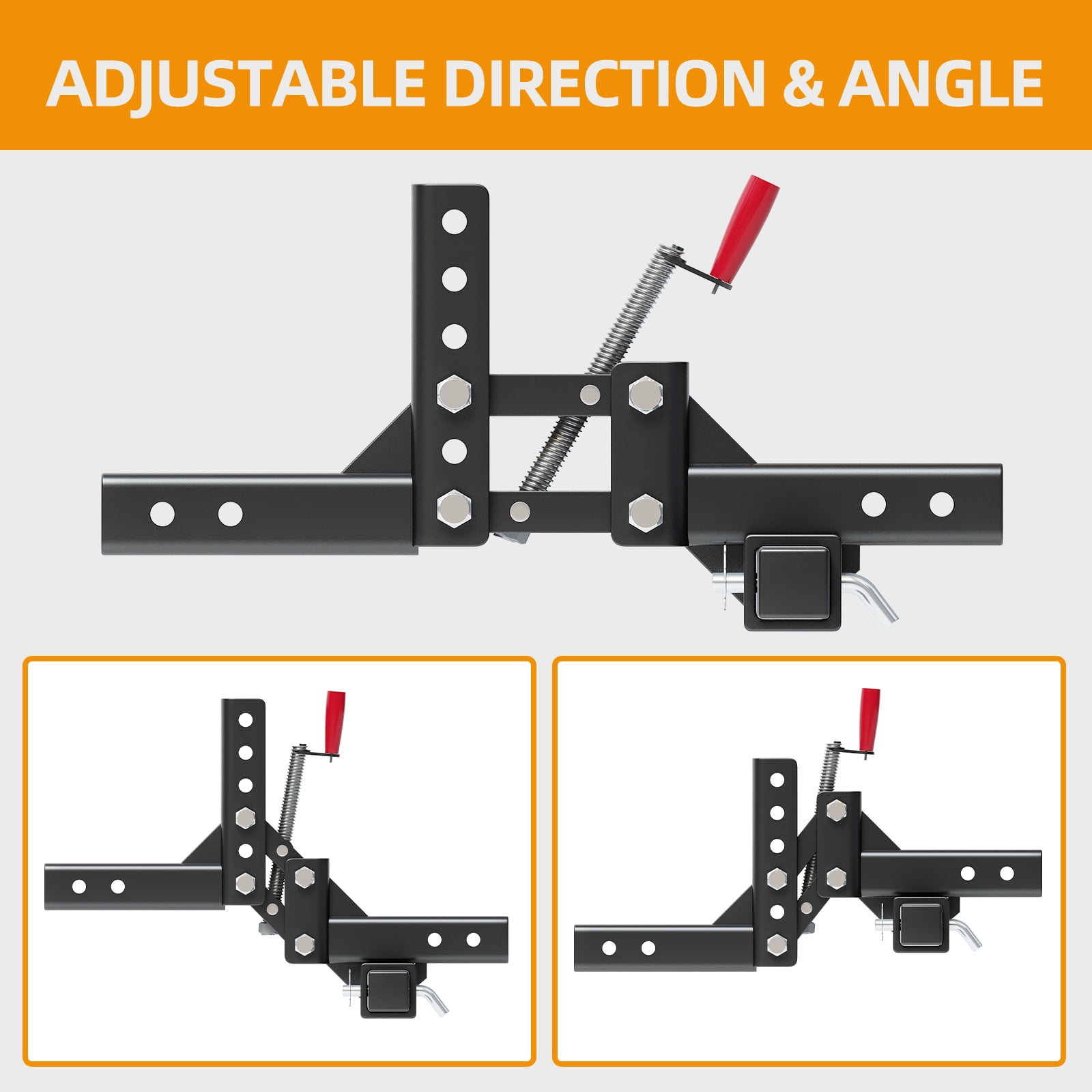 ATV/UTV Lift System Attachments,Manual Implement Lift 1-Point Implements Pro with 2" Receivers,Quick Attach Accessories for ATV,UTV,Tractors,50 Inches Width,Height Adjustments