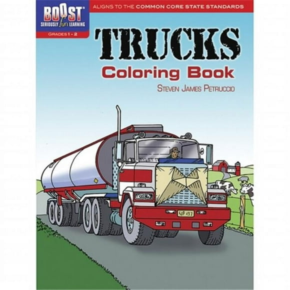 Dover Publications DP-49411X Chariots Élévateurs Livre de Coloriage Gr 1-2
