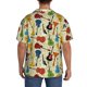 thumbnail image 3 of Balery Different Kind Of Guitars Camisa Casual de Manga Corta con Botones para Hombre, Texturizada, Estilo Cubano, para Playa, Verano-Medium, 3 of 5