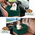 thumbnail image 5 of Dog Car Seat for Small Medium Dogs,Detachable Washable Dog Booster Seat Under 30lbs, Pet Car Seats Travel Bed with Storage Pockets and Safety Belt(Green), 5 of 12