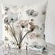 thumbnail image 5 of Fundas de almohada con diseño floral gris y verde azulado, 45,7 x 45,7 cm, diseño de acuarela, para sofá, estilo rústico, abstracto, moderno, juego de 4, 5 of 5