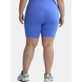 thumbnail image 3 of Athletic Works Women's and Women's Plus High Rise Bike Shorts, Size XS-4X, 3 of 5