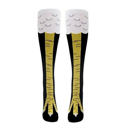 

Gogosir Chicken Leg Socks Funny Crazy Chicken Feet Socks Knee-High Turkey Socks Thanksgiving Funny Gifts