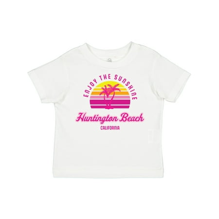 

Inktastic Summer Enjoy the Sunshine Huntington Beach California Pink Gift Toddler Boy or Toddler Girl T-Shirt