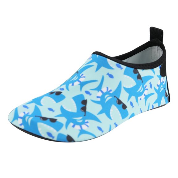 Children Thin And Breathable Swimming Shoes Water Park Cartoon Rubber Soled Beach Socks Shoes Skin Diving Shoes Blue 12 Months-18 Months