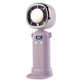 thumbnail image 2 of CQCYD Handheld Refrigeration Fan, Ice Charge Cooling Blower, High Speed Turbine Digital Display, Portable Mini Cooler with Base for Outdoor Travel and Daily Refresh, 2 of 7