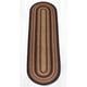 Capitol Importing 25-371 Tapis 2 x 8 Pi Ovale Tressé, Cerise Noire, Chocolat et Crème – image 1 sur 1