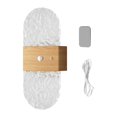 thumbnail image 1 of Aplique pared moderno, ajustable, inalámbrico, acrílico, LED, lámpara pared, para noche, escalera, cocina, baño, interior. Veta de madera clara, 1 of 7